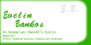 evelin bankos business card